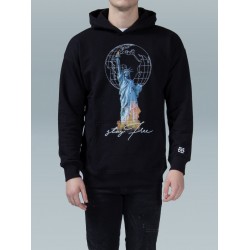  - 21 - XPLCT STUDIOS STAY FREE HOODIE - BLACK